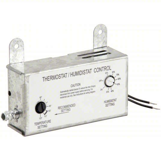 Attic Fan Thermostat/Humidistat Attic Fan ADVANCED SOLUTIONS DISPLAY