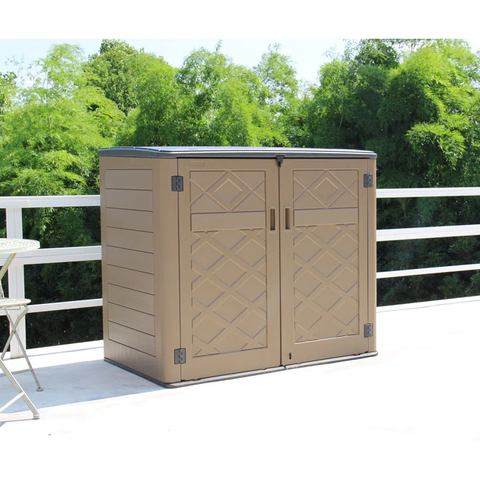 4 ft. W x 3 ft. D Plastic Horizontal Storage Shed