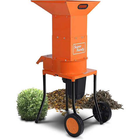 SuperHandy Heavy Duty Electric Shredder & Mulcher - For Leaves, Wood, & Debris