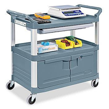 Service Cart with Cabinet