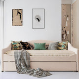 Terrane Upholstered Daybed with Trundle and LED Light Strips