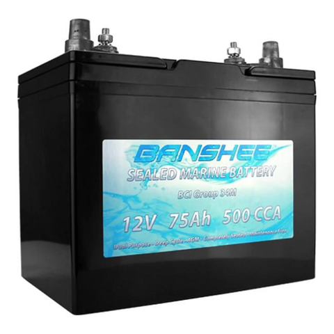 Banshee 34M-AGM-Banshee-04 BCI Group 34M Dual Purpose Deep Cycle Sealed AGM Marine & RV Battery