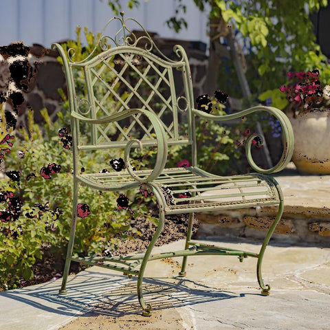 Stephania Outdoor Metal Arm Chair