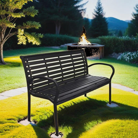 Caiya Metal Outdoor Bench