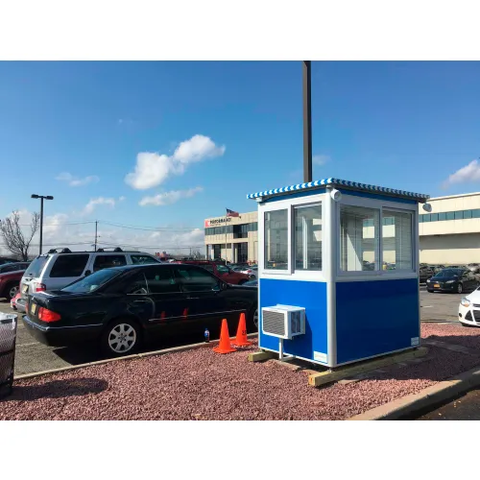 Guardian Booth; 4'x6' Guard Booth, Blue - Deluxe Model, Pre-Assembled