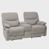 69.42'' Wide Heated Massage Home Theater Loveseat