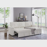 Perry Modern Reversible Sectional Sofa with Storage Chaise