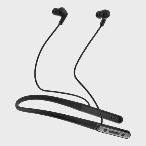 onn. Wireless Neckband Earphones, Black