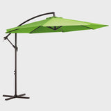 JUSTLET 10' Outdoor Hanging Offset Cantilever Umbrella for Patio(No Base),