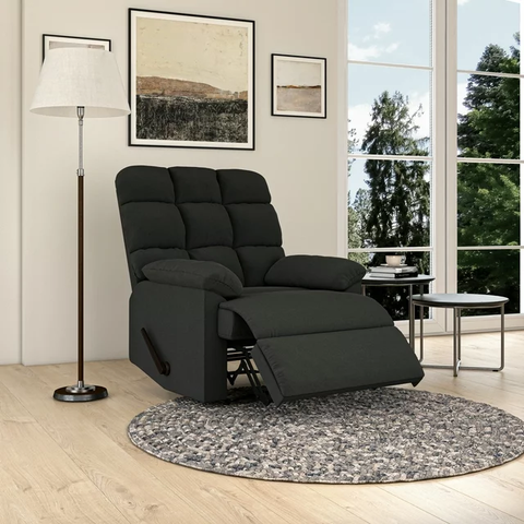 Microfiber Recliner, Gray