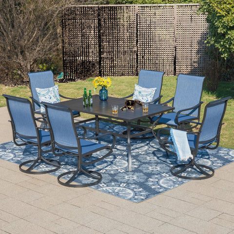 7 Pieces Outdoor Patio Dining Set