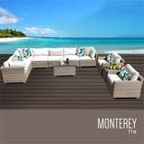 11 Piece Wicker Patio Sofa Set