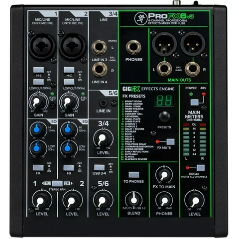 ProFX6v3 Audio Mixer