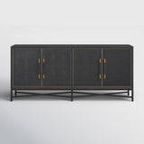 Meera 76" Wide Wood Sideboard