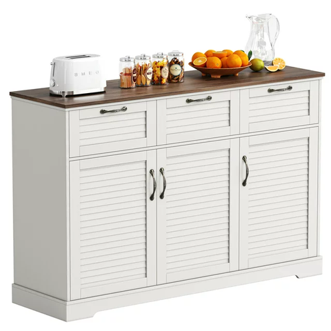 53.5'' 3 Drawer Kitchen Buffet Cabinet