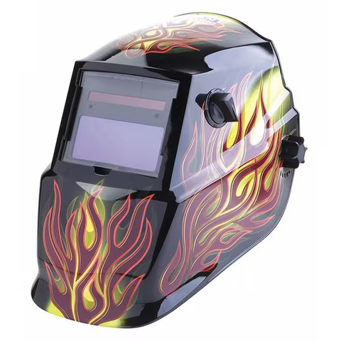 Welding Helmet, Brown, Ratchet, Plastic