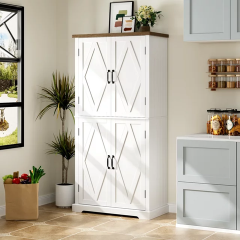 Kitchen Pantry with 4 Doors