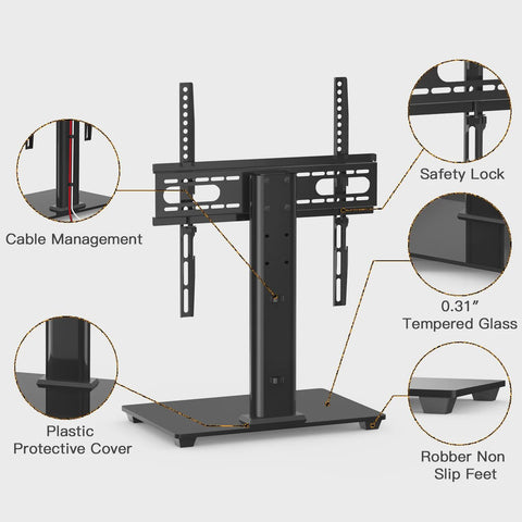 Universal TV Stand for most 37- 55 inch LCD LED TVs - Height Adjustable