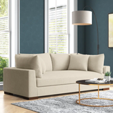 Alcantara 89.5" Square Arm Sofa