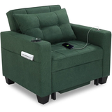 Latitude Run 39" Wide Convertible Chair 3-In-1 Pull Out Sleeper