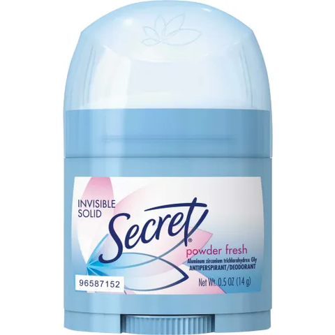 Secret® Invisible Solid Anti-Perspirant & Deodorant, 0.5 oz, 24 Sticks/Case