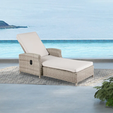 Alyeska 62.5" Long Reclining Single Chaise with Sunbrella Cushions