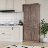 72.4'' Tall 2-Double Door 1-Drawers Kitchen Pantry