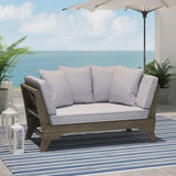 Alamo 82'' Acacia Outdoor Patio Daybed