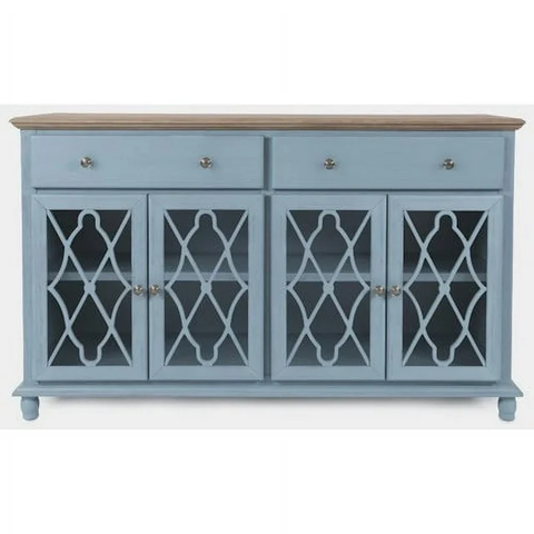 Aurora Hills Country Wire-Brushed 4 Door Accent Chest