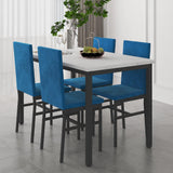 5 Piece Kitchen Dining Table and Chair Set, Dining Room Table Set