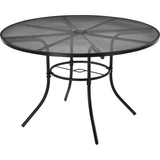 48" Round Outdoor Café Table, Steel Mesh