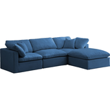 Standard Velvet Modular Sectional