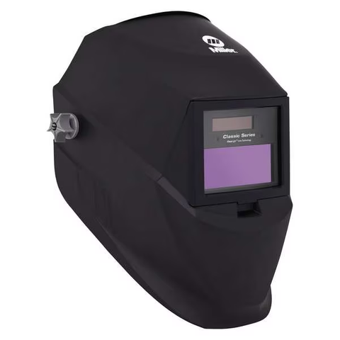 Welding Helmet, Digital ADF Control, Viewing Area 6 sq in, Black