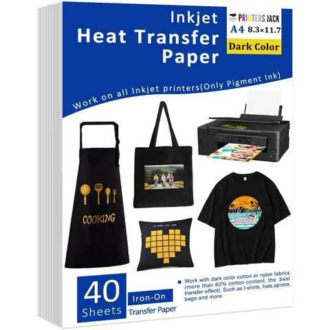 printers Jack Iron-on Heat Transfer Paper 8.3x11.7 inch