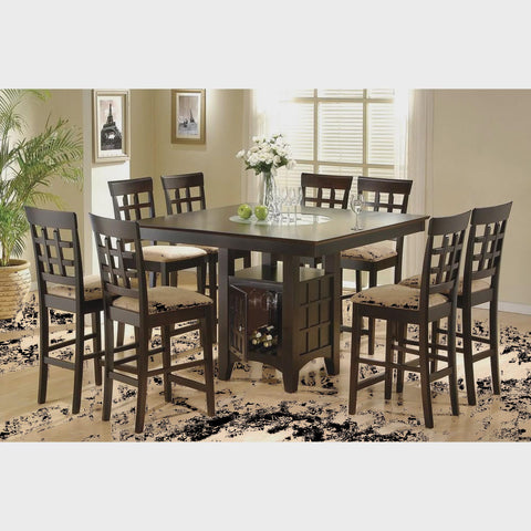 Gabriel 9-piece Square Counter Height Dining Set Cappuccino