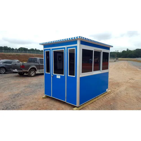 Guardian Booth; 6'x6' Guard Booth, Blue - Economy Model, Pre-Assembled