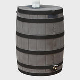 Good Ideas Rain Wizard Whiskey Style Rain Barrel with Overflow and Spigot