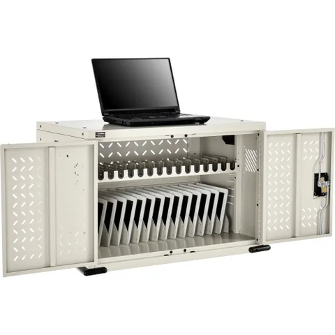 16-Device Charging Cabinet for Chromebooks and Tablets, , Assembled