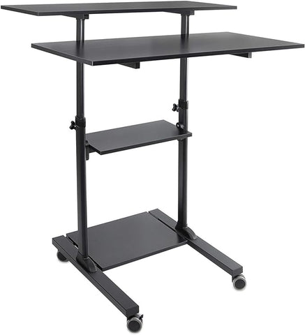 Height Adjustable Rolling Stand up Desk