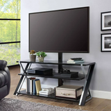 3-in-1 Television Stand for TVs up to 70", Warm Ash