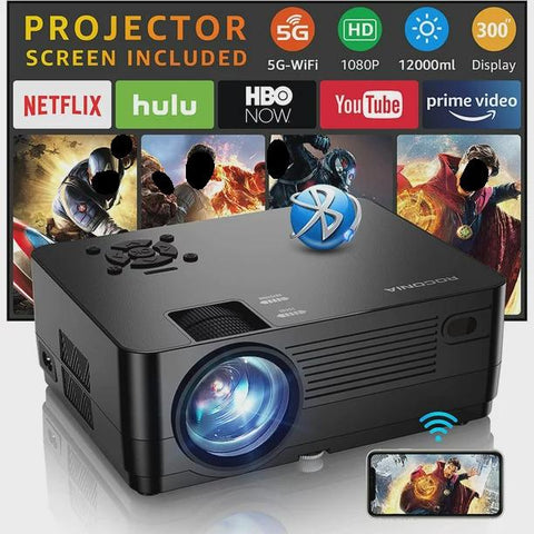 5G WiFi Bluetooth Native 1080P Projector