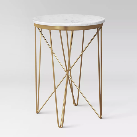 Marble Top Round Table Gold - Threshold