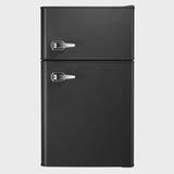 Double Door 3.2 Cu. Ft. Compact Refrigerator Mini Fridge with Freezer