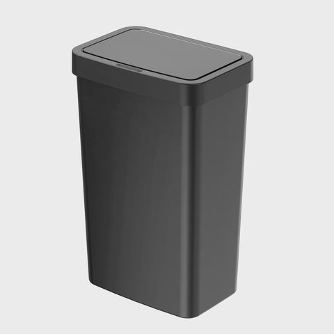 13.2 Gallon Trash Can, Plastic Motion Sensor Kitchen Trash Can, Black