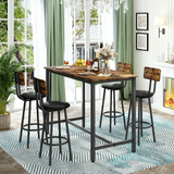 Industrial Style Dining Table Set