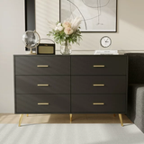 6 Drawer Dresser for Bedroom, Modern Wood