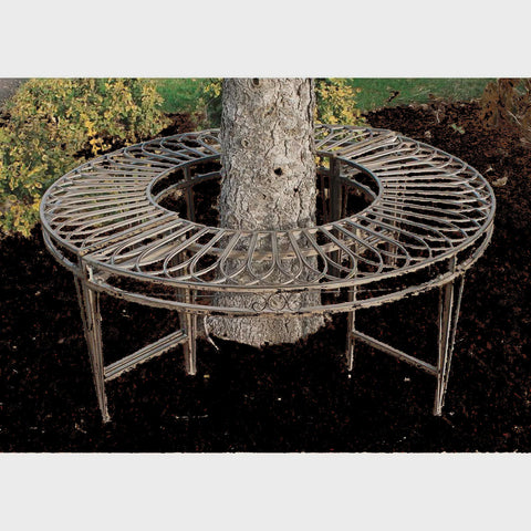 Design Toscano Gothic Roundabout Steel Garden Bench