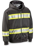 Black Hi-Vis Full-Zip Hoodie