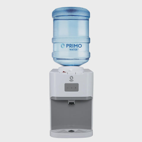 Primo® Water Deluxe Countertop Water Dispenser Top Loading, Hot/Cold/Cool Temp, 20 inches tall, White