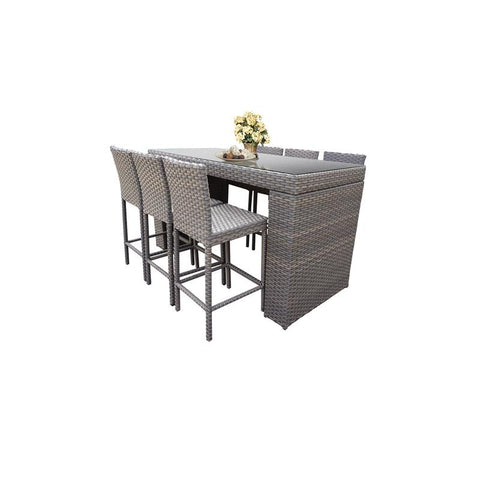 Monterey Bar Table Set Barstools 7 Piece Outdoor Patio Furniture